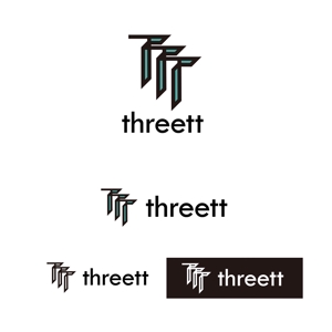  K-digitals (K-digitals)さんのthreett (スリット)『3つのT』のロゴへの提案