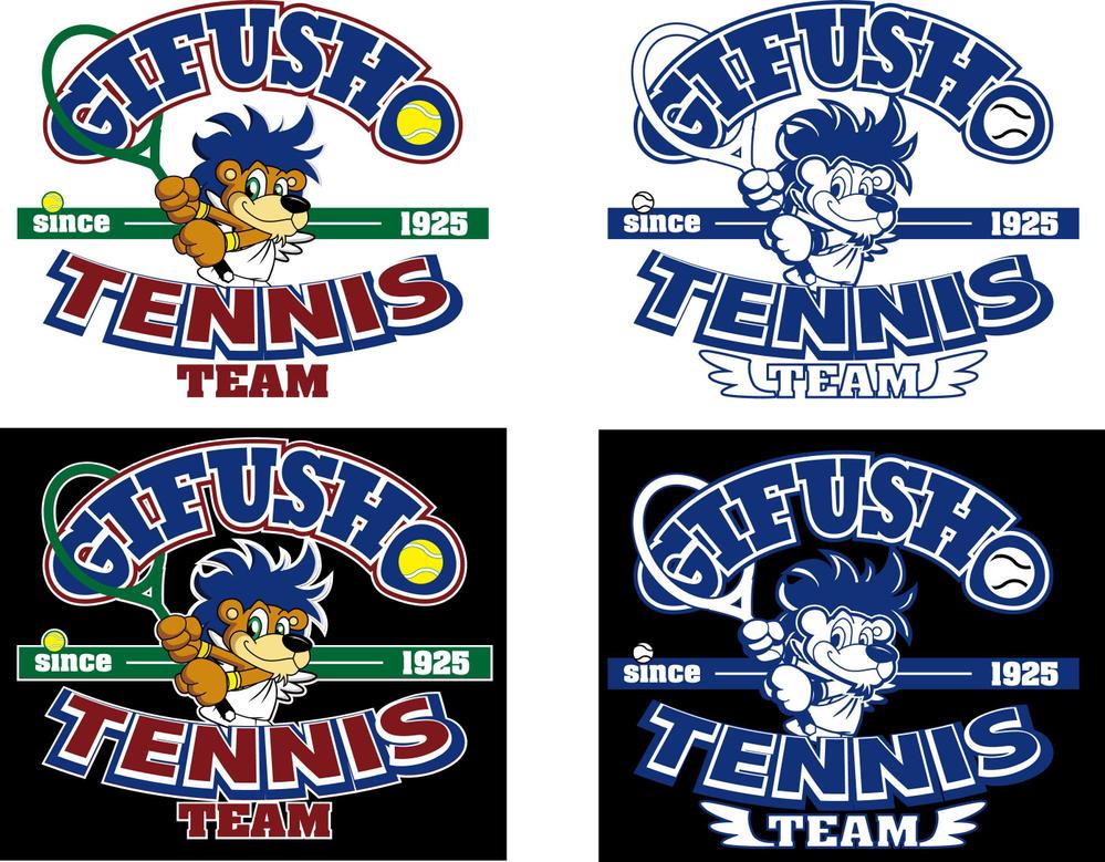 テニス部のチームウェア用ロゴ