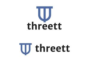 なべちゃん (YoshiakiWatanabe)さんのthreett (スリット)『3つのT』のロゴへの提案