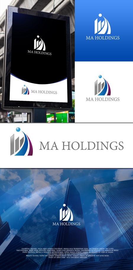 NJONESKYDWS (NJONES)さんの不動産業等を運営している「ＭＡホールディングス株式会社」のロゴ作成への提案