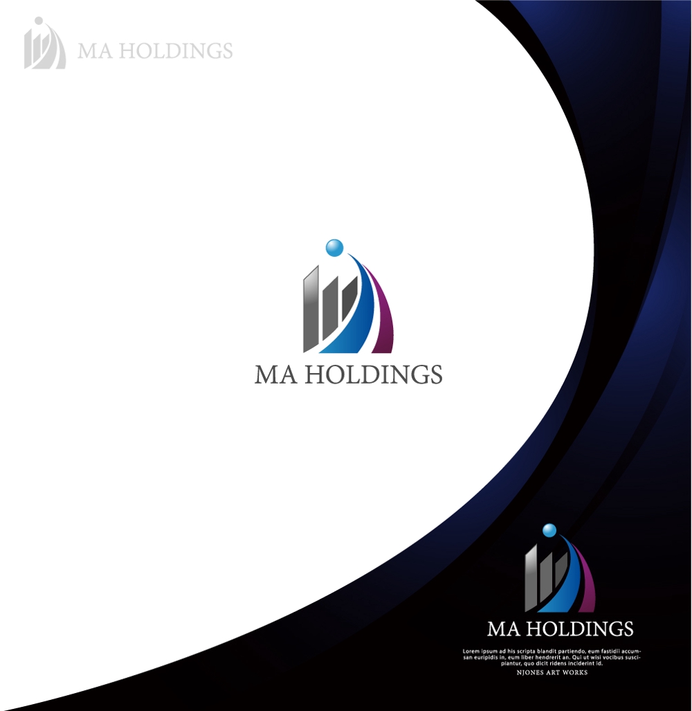 不動産業等を運営している「ＭＡホールディングス株式会社」のロゴ作成
