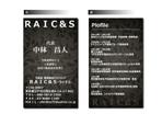 R・RABBIT (yutori5699)さんの不動産・建築総合コンサルタント　RAICS　の名刺デザインへの提案