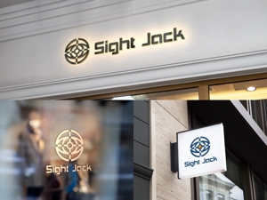 Lance (bansna)さんの店舗内のプロジェクターをジャックし広告配信できるサービス「Sight Jack」のロゴへの提案