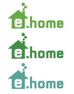 大沢　おこめ ()さんの【e.ホーム】又は【e.home】」のロゴ作成への提案