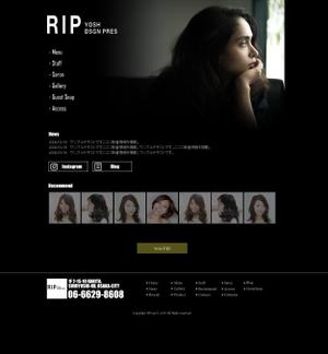 yukimakuraさんのスタイリッシュなヘアサロン♪ホームページリニューアルに伴いTOPデザイン1ページ募集！への提案