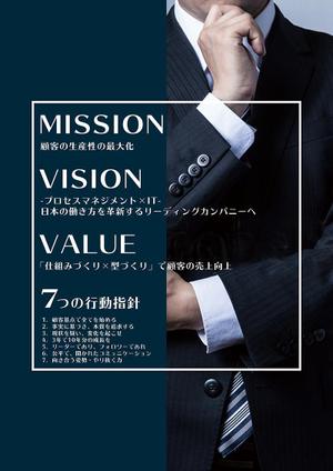 ftwork (ftwork)さんの企業のMISSION、VISION、VALUE、行動指針のポスターへの提案