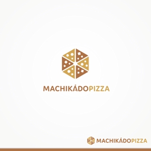p ()さんのテイクアウト、移動販売のピザ屋「MACHIKADOPIZZA」のロゴへの提案