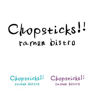 yamahiro (yamahiro)さんの「Chopsticks！！　ramen bistro」のロゴ作成への提案