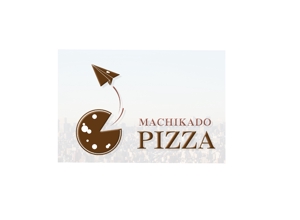 arc design (kanmai)さんのテイクアウト、移動販売のピザ屋「MACHIKADOPIZZA」のロゴへの提案