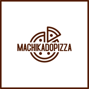 queuecat (queuecat)さんのテイクアウト、移動販売のピザ屋「MACHIKADOPIZZA」のロゴへの提案