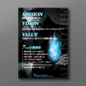 2038 design room (2038design)さんの企業のMISSION、VISION、VALUE、行動指針のポスターへの提案