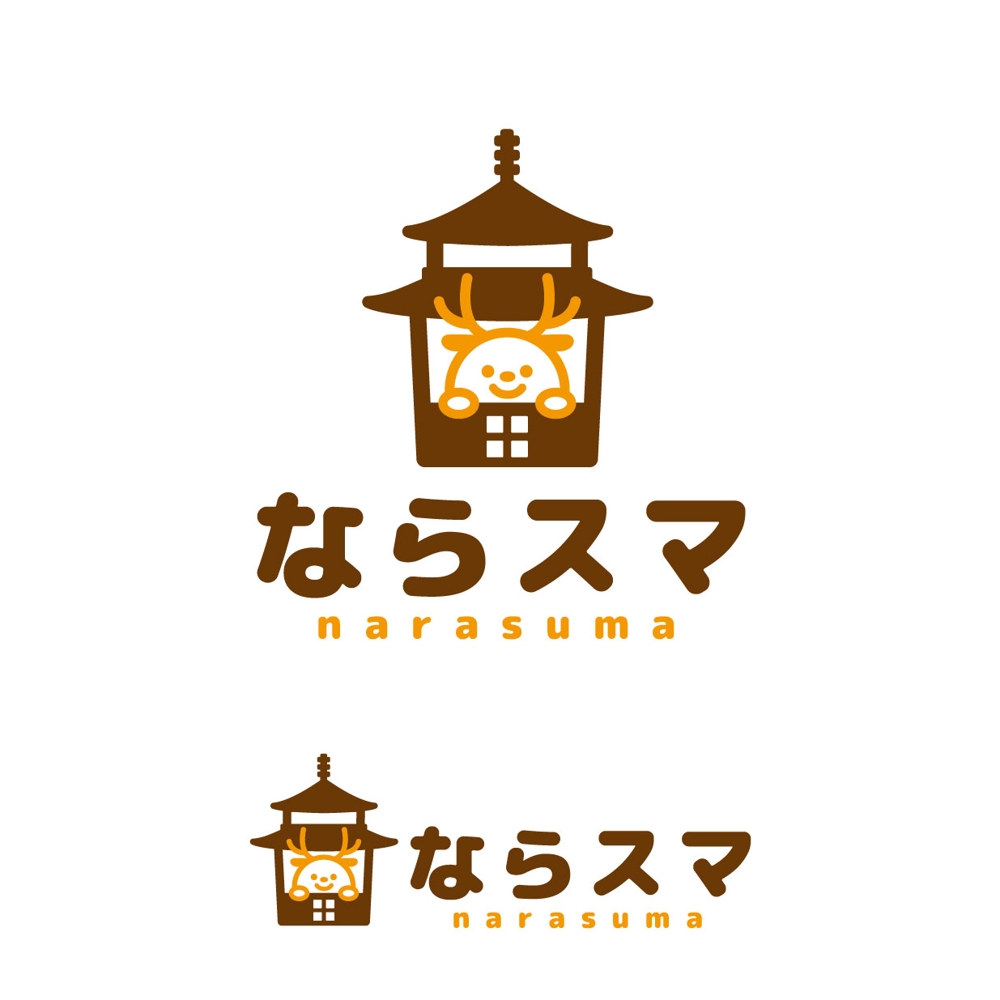 中古住宅専門店「ならスマ」のロゴとキャラクター作成
