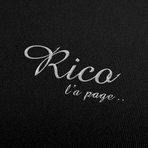 TAMU design (y203t043)さんのアパレルブランド「Rico l'a page..」のロゴ作成依頼への提案