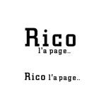 Hagemin (24tara)さんのアパレルブランド「Rico l'a page..」のロゴ作成依頼への提案