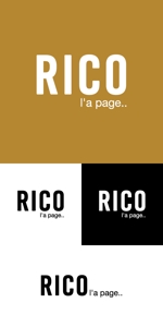kidz (kidz44)さんのアパレルブランド「Rico l'a page..」のロゴ作成依頼への提案