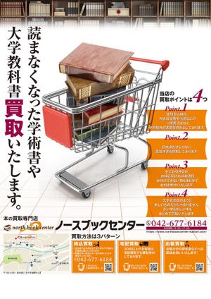 yukiD (yukiD)さんの古本の買取に関する図書館のパネル広告のデザインと推敲への提案