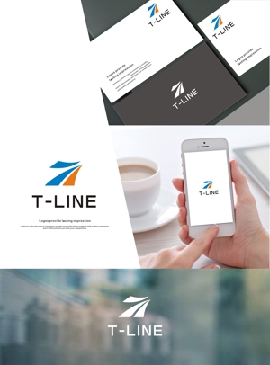 はなのゆめ (tokkebi)さんの物流業を中心とした「T-LINEホールディングス」の企業ロゴへの提案