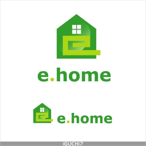 Iguchi Yasuhisa (iguchi7)さんの【e.ホーム】又は【e.home】」のロゴ作成への提案