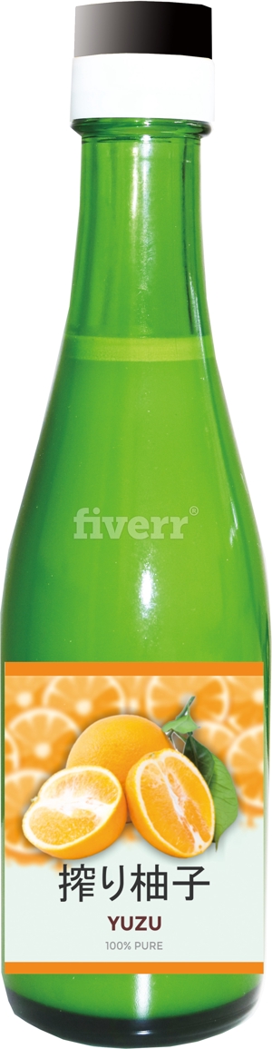 Fiver01 (murai_1)さんの【絶賛募集中】ヨーロッパ販売向★柚子果汁100％のラベルデザインをお願いしますへの提案