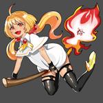 笹川佐藤 (sasakisatou)さんのカードゲームに登場するイラスト(炎の少女)への提案