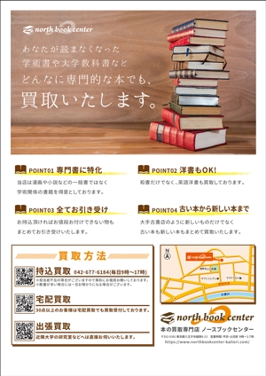 e.k_moranko (eibu)さんの古本の買取に関する図書館のパネル広告のデザインと推敲への提案