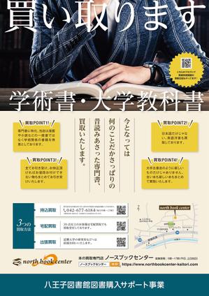 sync design (sync_design)さんの古本の買取に関する図書館のパネル広告のデザインと推敲への提案