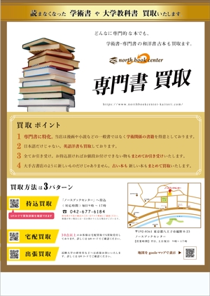 エム・デザイン事務所 (Marimu)さんの古本の買取に関する図書館のパネル広告のデザインと推敲への提案