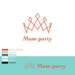 UXEE (yhonzaki)さんの30~40代女性インフルエンサー登録サイト【Muse party】のロゴ（商標登録なし）への提案