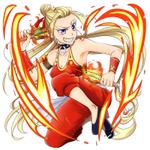 わたせあつみ (bf704i)さんのカードゲームに登場するイラスト(炎の少女)への提案