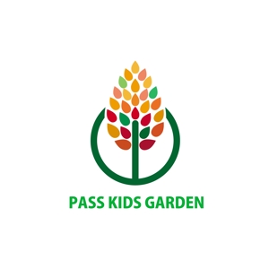 designdepot07さんの英語教育重視の学習指導付きの民間学童「PASS kids garden」のロゴへの提案