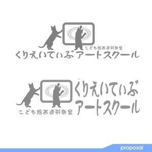 ark-media (ark-media)さんの絵画造形教室「高坂くりえいてぃぶアートスクール」のロゴへの提案