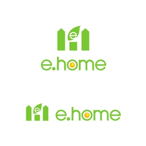 angie design (angie)さんの【e.ホーム】又は【e.home】」のロゴ作成への提案