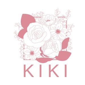 アトリエ ほくほく (hokuhokuma)さんのフラワーショップ「KIKI」のロゴへの提案