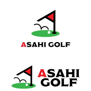 きいろしん (kiirosin)さんのゴルフ練習場「アサヒゴルフ」のロゴへの提案