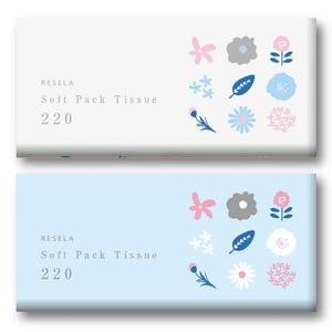 RAMUNE DESIGN STUDIO (ramune33)さんのソフトパックティッシュのパッケージデザイン依頼への提案
