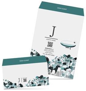 cimadesign (cima-design)さんの売買不動産　株式会社地元ホーム　の　封筒　角２・洋長３への提案
