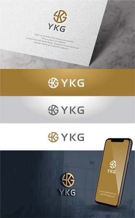 happiness_design (happiness_design)さんの飲食店を運営する母体となる『株式会社YKG』という会社のロゴ。への提案