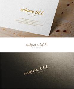 happiness_design (happiness_design)さんの美容室「achieve till」のロゴ制作依頼＋記念エコバッグロゴ制作依頼への提案