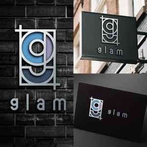 藤真圭一 (total-eclipse)さんの美容室「glam」のロゴへの提案