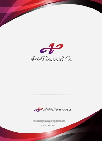 NJONESKYDWS (NJONES)さんのアートマインドコーチング及びアート思考の研修を提供する「(株)ArteVisione&Co.」のロゴへの提案