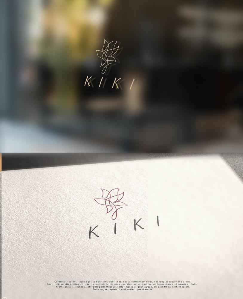 フラワーショップ「KIKI」のロゴ