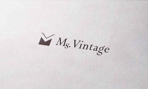 sin_cwork (sin_cwork)さんの中古ラグジュアリーブランドショップ「Ms.Vintage」のロゴ制作への提案