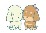 ムーブオン (move-on)さんの新規開業する小児科の2匹の子犬のキャラクターデザインです。への提案