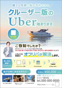 ryoデザイン室 (godryo)さんのボートシェアリングのボートオーナー、ボート利用者の集客チラシへの提案