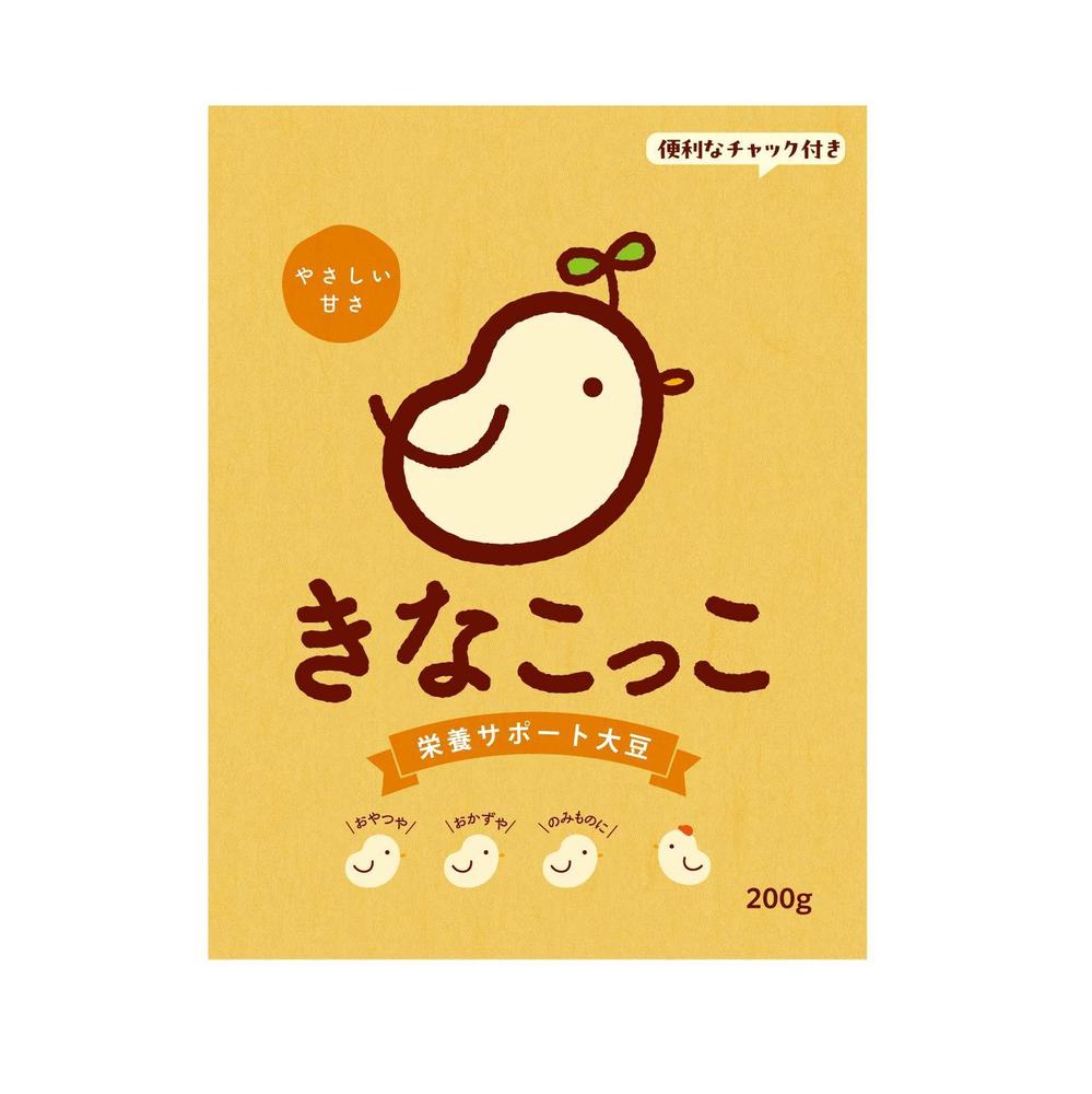 「子供向け きな粉」のパッケージデザイン