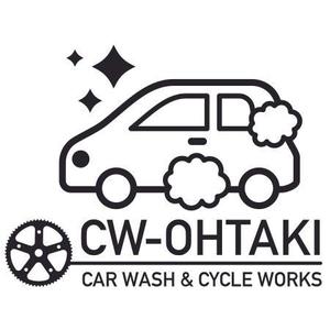 Grasshopper_works (Grasshopper_works)さんの自転車とカーウォッシュを統合した「CW-OHTAKI」ロゴ募集！への提案