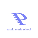 maamademusic (maamademusic)さんのささき音楽教室のピアノの絵を用いたロゴへの提案