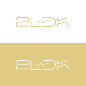 creative house GRAM (creative_house_GRAM)さんの美容室「2LDK」のロゴへの提案