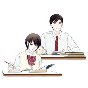 jun3 (jun333)さんの学習塾の広告に掲載する中学生や高校生（男子と女子両方）のイラストへの提案