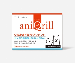 SI-design (lanpee)さんの動物サプリメント　クリルオイル　パッケージデザイン　商品名：aniQrillへの提案